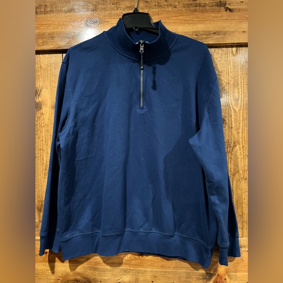 Nautica 1/4 Zip Blue Sweatshirt. Size XXL‎ / 2XL - Picture 1 of 8